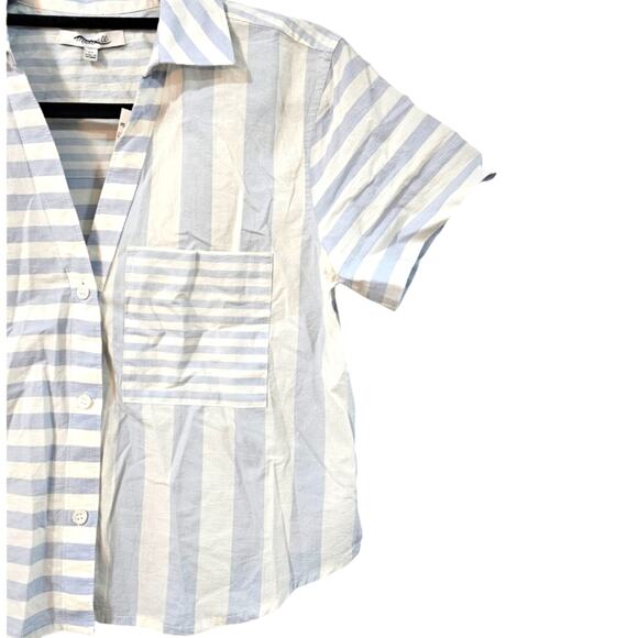 NWT Madewell Y-Neck Button up Shirt Size XS - Picture 3 of 7